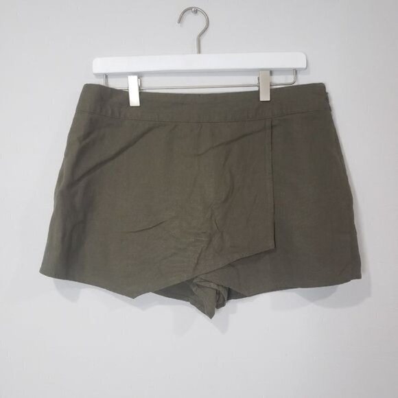 Gap Factory Olive Green Cast Skort size USA 6 - Picture 2 of 12